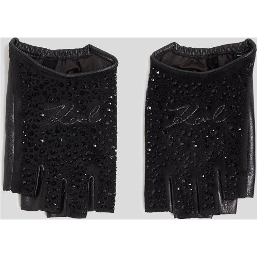 Mitaines Pailletées K/signature, , , Taille: L - Karl Lagerfeld - Modalova