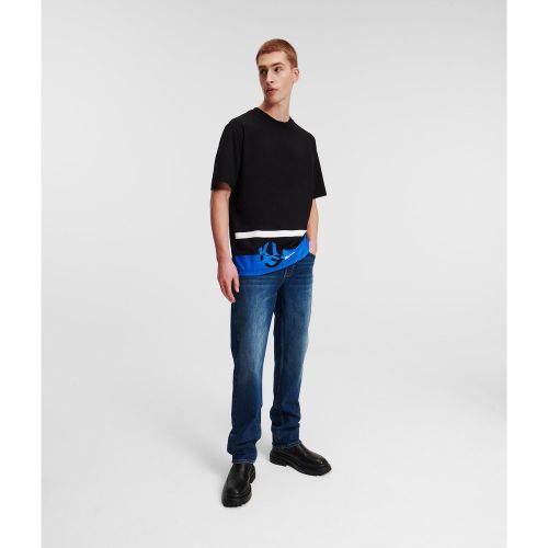 Jean Droit, , BLEU FONCÉ VÉRITABLE DÉLAVÉ, Taille: W28 L30 - KL Jeans - Modalova