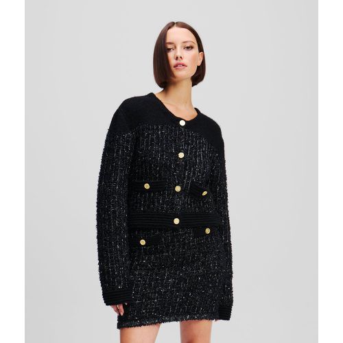 Cardigan En Tricot Bouclé Karl Essential, , , Taille: XL - Karl Lagerfeld - Modalova