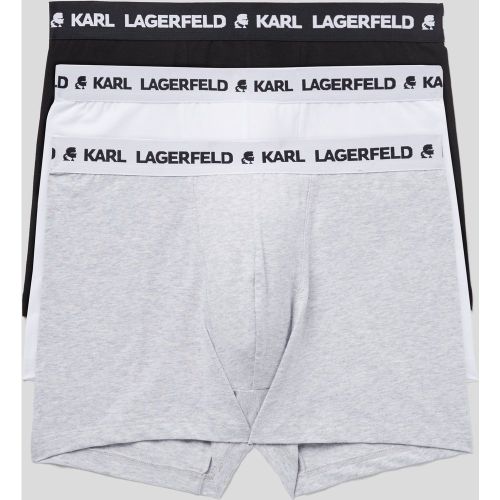 Caleçon Logo Monochrome - Lot De 3, , , Taille: L - Karl Lagerfeld - Modalova