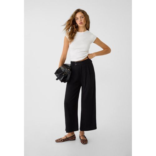 Jupe-culotte avec lin 32 - Stradivarius - Modalova