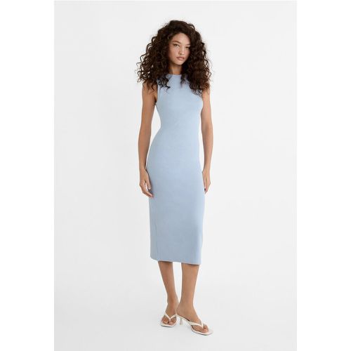 Robe midi en maille côtelée XS - Stradivarius - Modalova