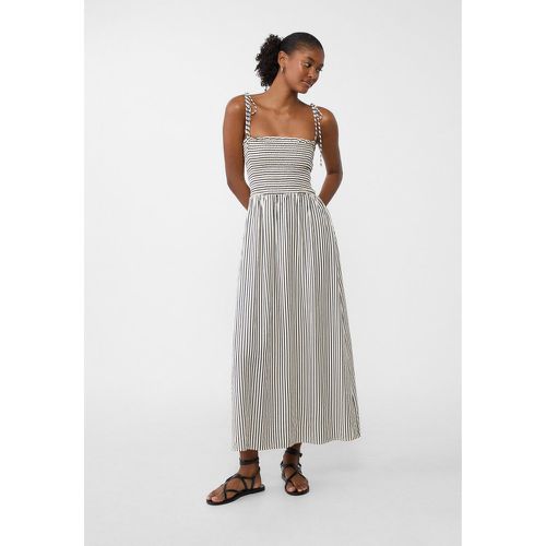 Robe fluide longue nœuds XS - Stradivarius - Modalova