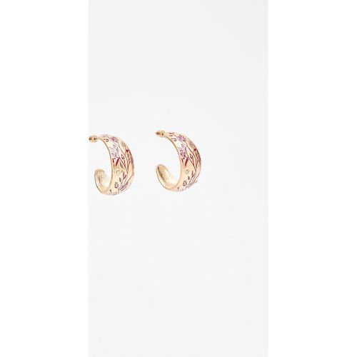 Boucles d’oreilles anneau peint OS - Stradivarius - Modalova