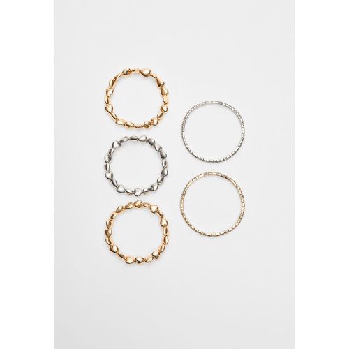 Lot de 5 bracelets cœurs OS - Stradivarius - Modalova