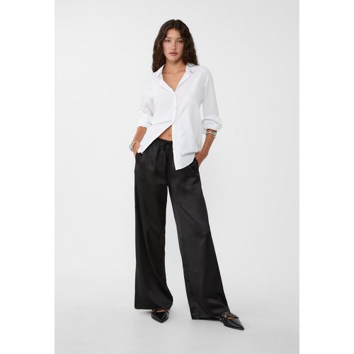 Pantalon fluide satiné S - Stradivarius - Modalova