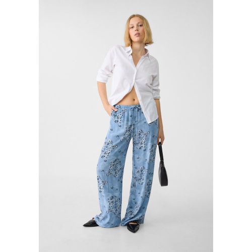 Pantalon imprimé à taille élastique XS - Stradivarius - Modalova