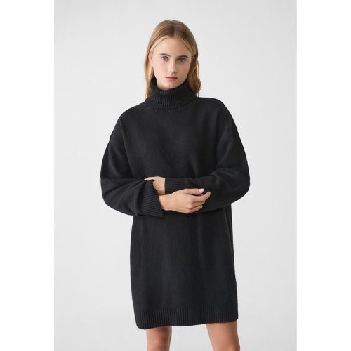 Robe feutrée en maille à col roulé XS - Stradivarius - Modalova