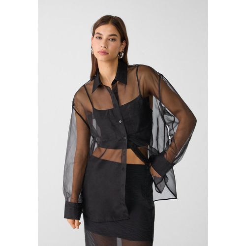 Chemise en organza avec poches XS - Stradivarius - Modalova