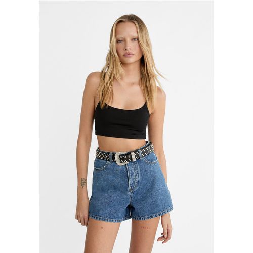 Short jean mom fit 32 - Stradivarius - Modalova