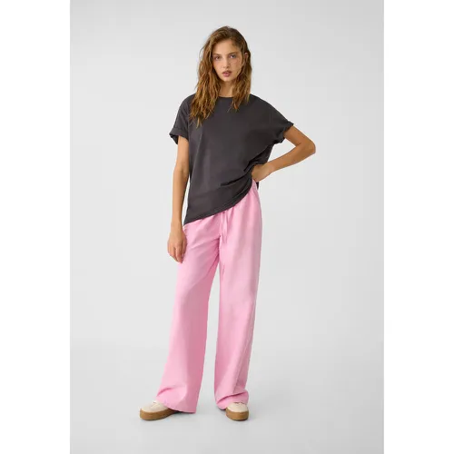 Pantalon fluide oxford XS - Stradivarius - Modalova