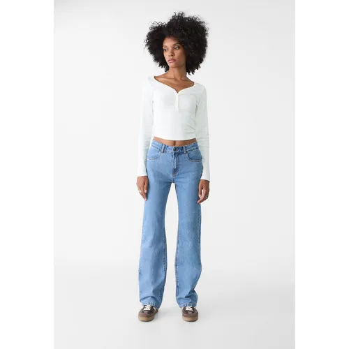 Jean regular taille mi-basse décontracté 32 - Stradivarius - Modalova