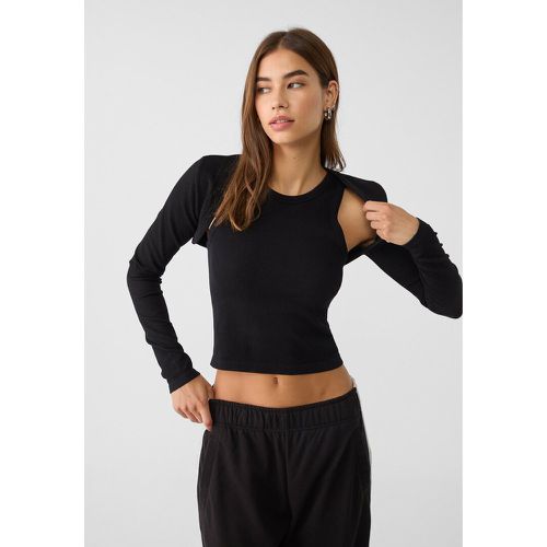 Ensemble top dos nageur et manchettes XL - Stradivarius - Modalova