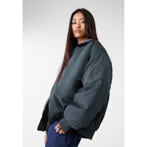 Stradivarius Bomber basique Gris S - Stradivarius - Modalova