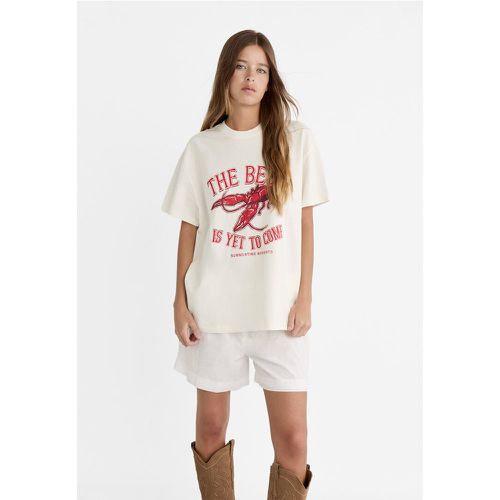 T-shirt oversize imprimé XS - Stradivarius - Modalova