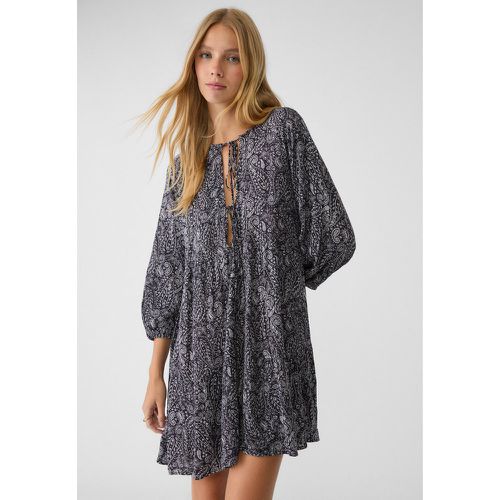 Robe courte fluide imprimée XS - Stradivarius - Modalova