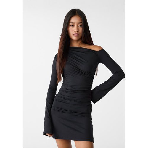 Robe courte asymétrique S - Stradivarius - Modalova