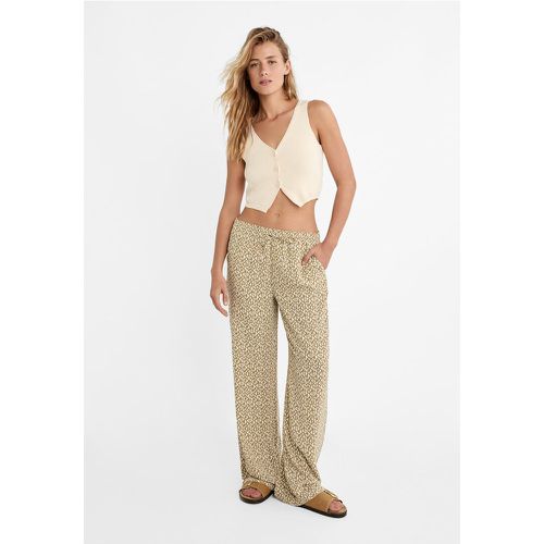 Pantalon fluide imprimé M - Stradivarius - Modalova