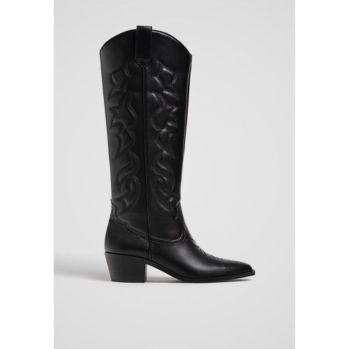 Bottes cowboy à tige haute 35 - Stradivarius - Modalova