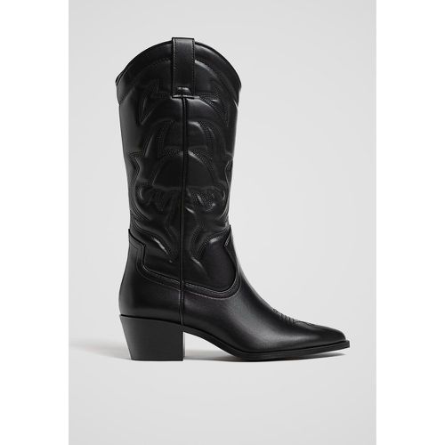 Bottes à talon style cowboy 35 - Stradivarius - Modalova