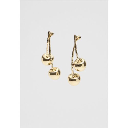 Boucles d’oreilles cerise M - Stradivarius - Modalova