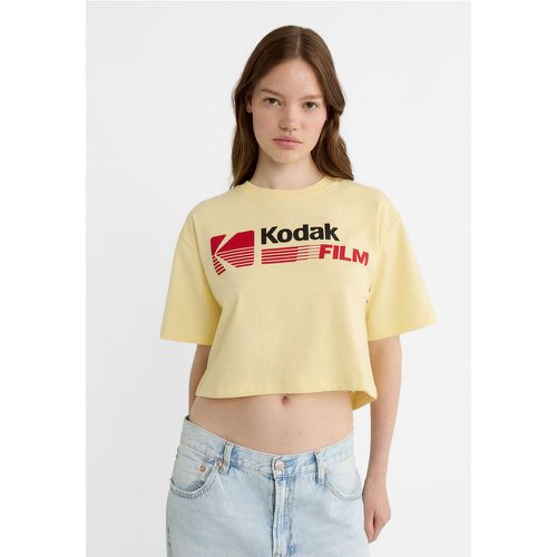 T-shirt cropped Kodak S - Stradivarius - Modalova