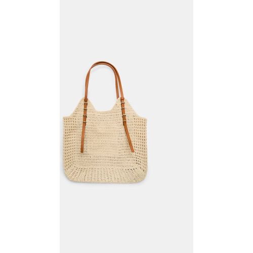 Sac bandoulière crocheté Écru OS - Stradivarius - Modalova