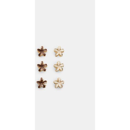 Lot de 6 mini pinces à fleurs Écru OS - Stradivarius - Modalova