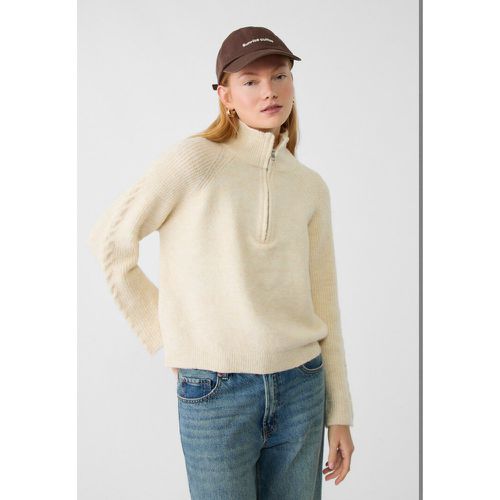 Pull en maille zippé XS - Stradivarius - Modalova