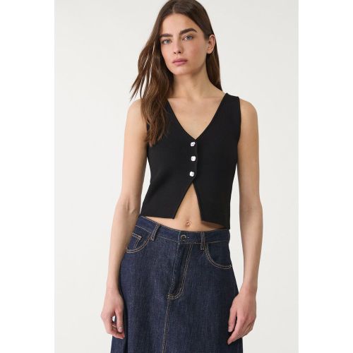 Top en maille avec boutons XS - Stradivarius - Modalova