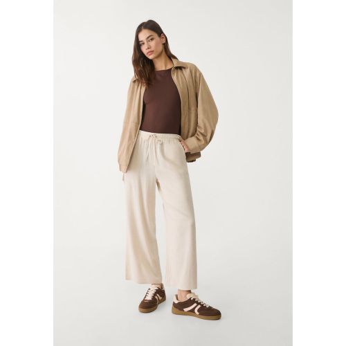 Jupe-culotte en lin XS - Stradivarius - Modalova