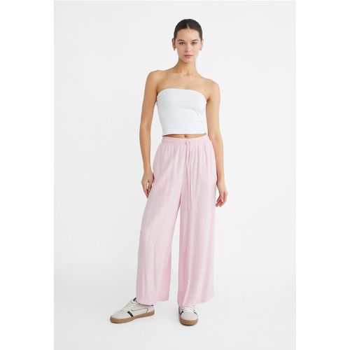 Jupe-culotte avec lin XS - Stradivarius - Modalova