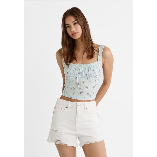 D75 Short en jean déchiré 32 - Stradivarius - Modalova