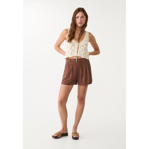 Short fluide avec lin 32 - Stradivarius - Modalova