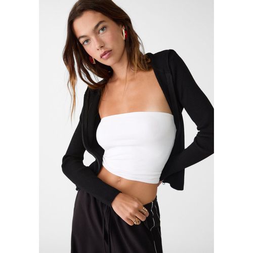 Stradivarius Top bandeau Blanc XS - Stradivarius - Modalova