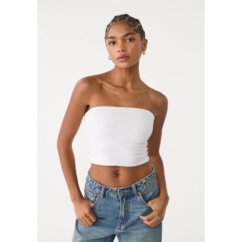 Stradivarius Top bandeau Blanc XS - Stradivarius - Modalova