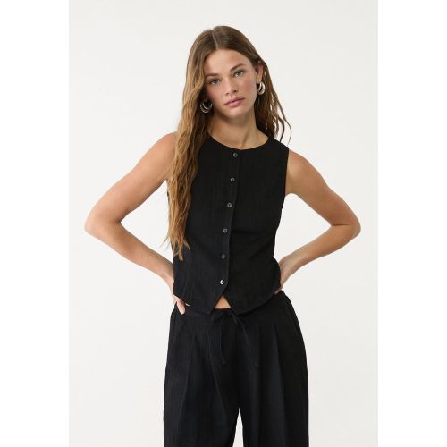 Top texturé avec boutons XS - Stradivarius - Modalova