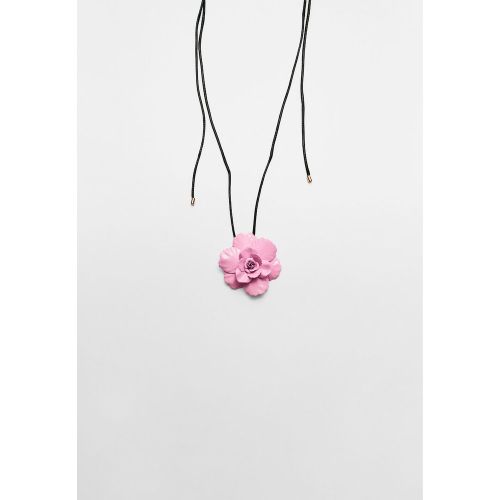 Collier cordon fleur métallique OS - Stradivarius - Modalova