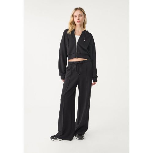 Pantalon large avec couture doux au toucher XS - Stradivarius - Modalova