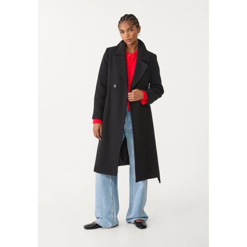 Manteau en laine mélangée ceinture XS - Stradivarius - Modalova