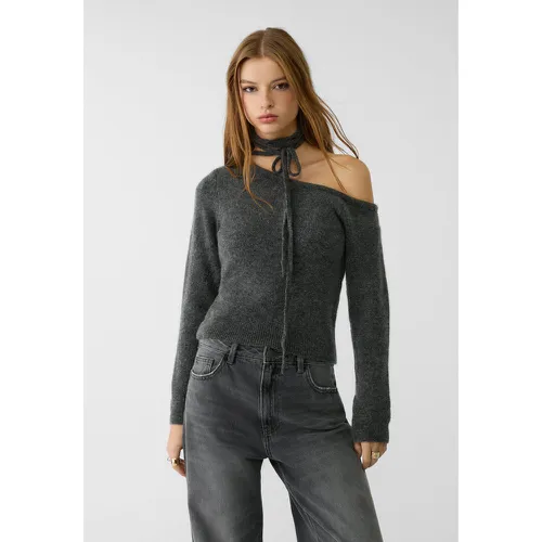 Pull en maille noué asymétrique XS - Stradivarius - Modalova