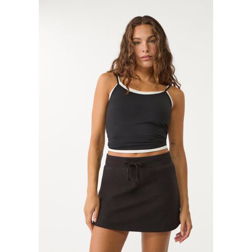 Jupe-short en molleton avec cordons XS - Stradivarius - Modalova