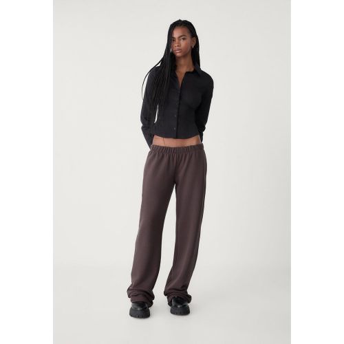 Pantalon molleton wide leg XS - Stradivarius - Modalova