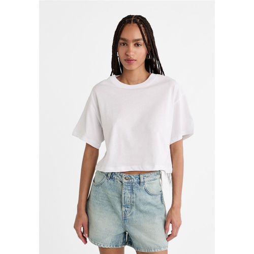 T-shirt oversize cropped XS - Stradivarius - Modalova