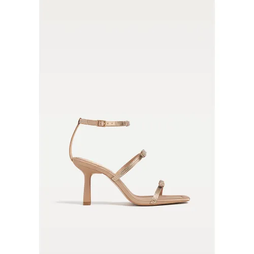 Sandales à talon brillantes 35 - Stradivarius - Modalova