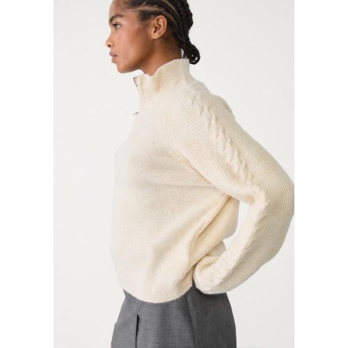 Pull en maille zippé XS - Stradivarius - Modalova