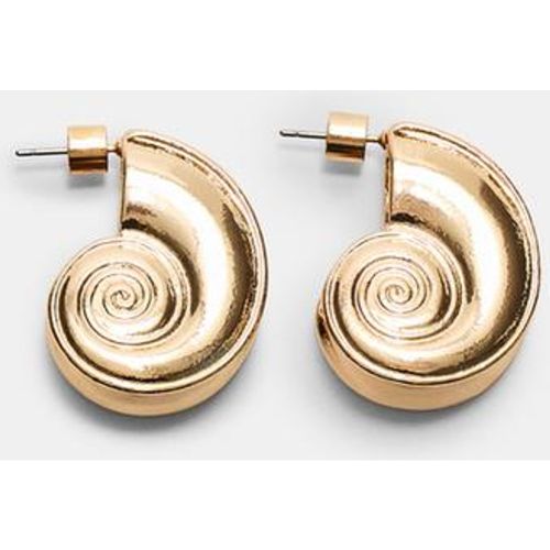 Boucle d'oreille coquillage métallique OS - Stradivarius - Modalova