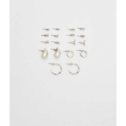 Lot de 9 paires de boucles d’oreilles mini-goutte OS - Stradivarius - Modalova
