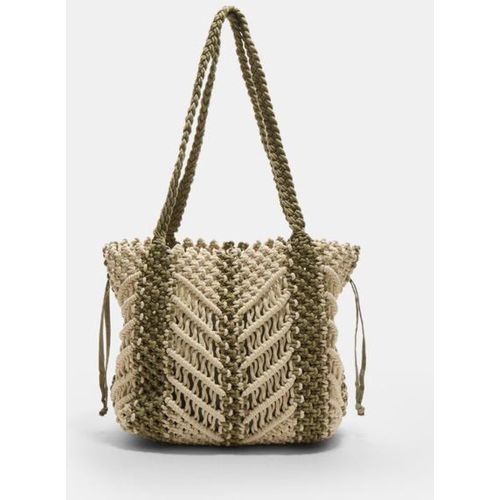 Sac cabas en macramé OS - Stradivarius - Modalova