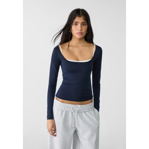 T-shirt à manches longues seamless XS - Stradivarius - Modalova